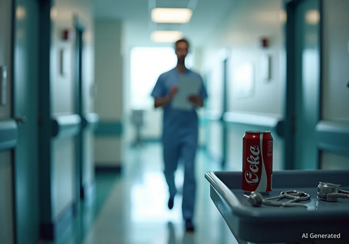 Ärzte lösen Magenproblem einer Frau mit Diät-Cola