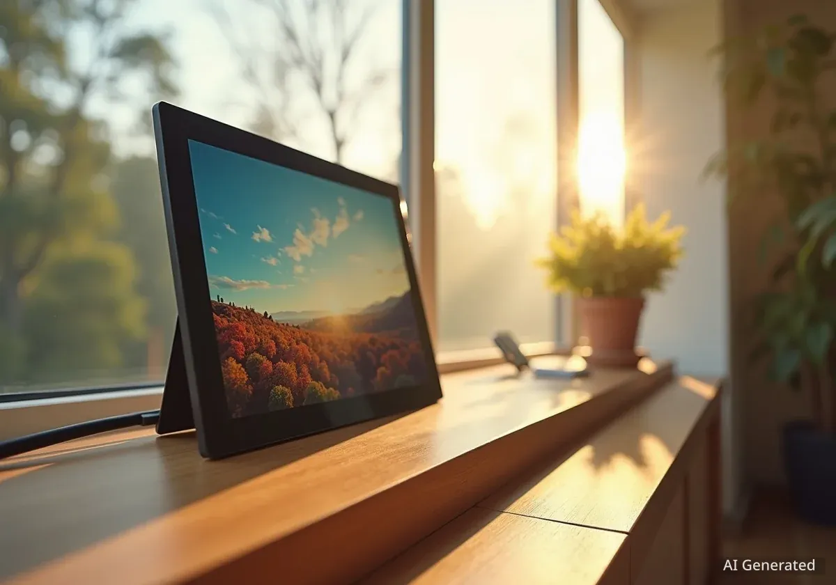 Aura Ink: Der digitale Bilderrahmen, der ohne Kabel auskommt