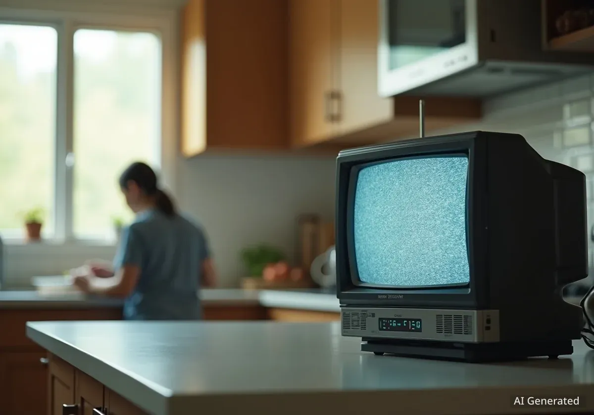 Der kleine Röhrenfernseher erlebt ein Comeback in der Küche