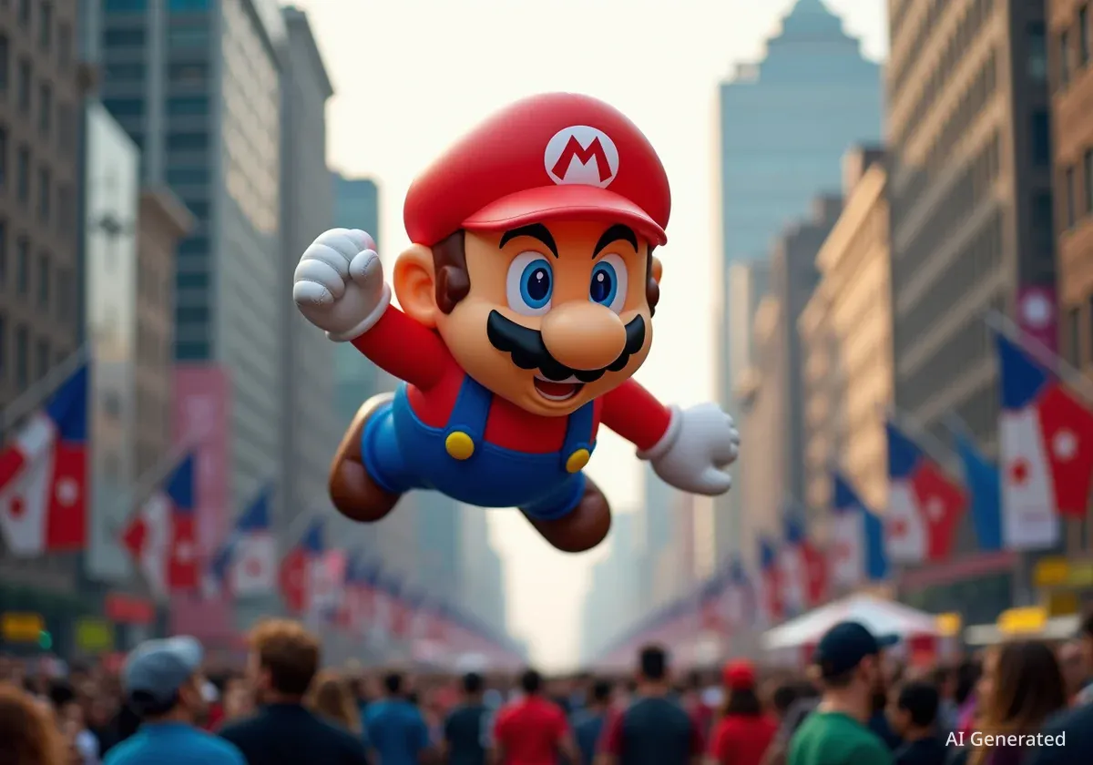 Mario feiert 40. Jubiläum mit neuem Ballon bei Macy's Parade
