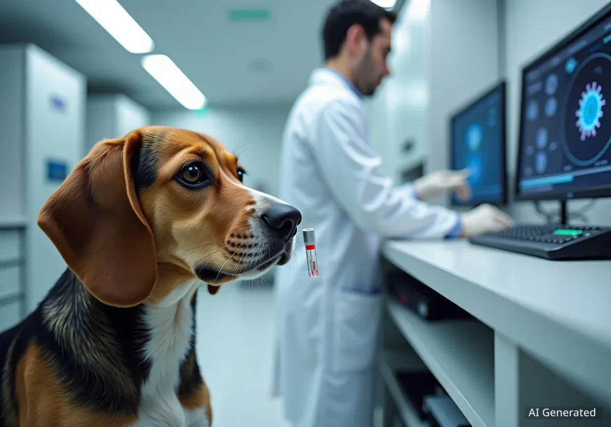 Krebsfrüherkennung durch Atemtest mit Hunden und KI