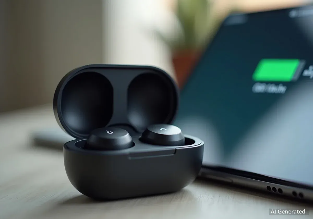 Pixel Buds Pro 2: Update zeigt detaillierten Akkustand an