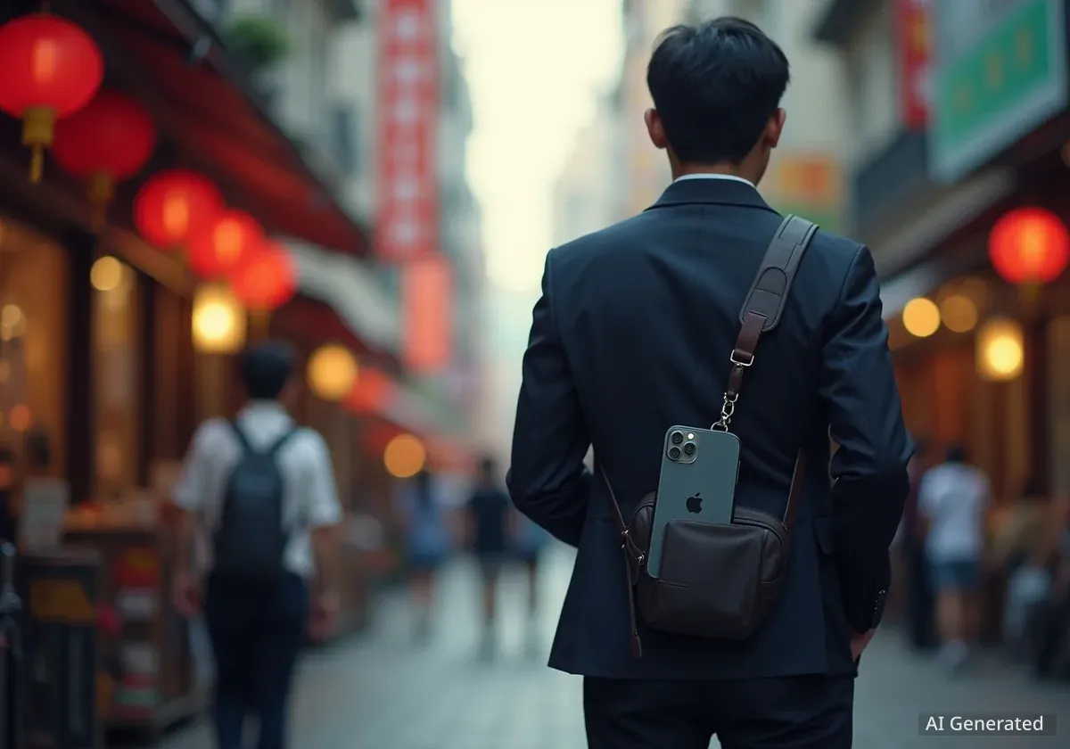 Apple stellt iPhone-Tragegurt vor und folgt Modetrend aus Asien