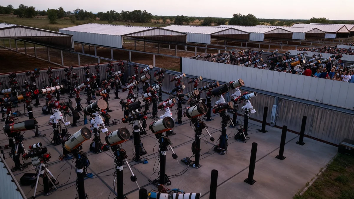 Teleskop-Farm in Texas: 550 Roboter-Augen für Hobby-Astronomen