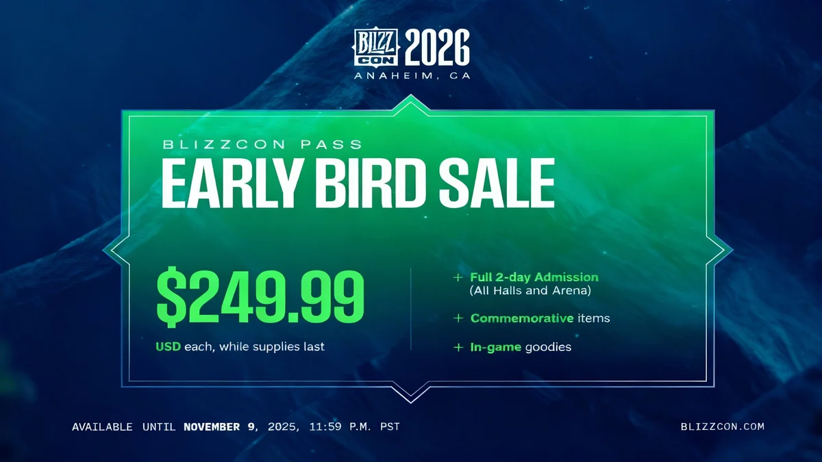 BlizzCon 2026: Termine, Preise und Details zum Ticketverkauf